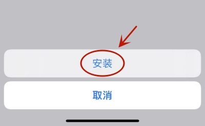 确认安装描述文件